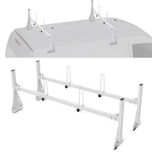 VEVOR Trailer Ladder Rack Van Roof Ladder Rack 600 lbs 56.7-63 inch Adjustable