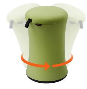 VEVOR  Wobble Chair, Height-Adjustable (19.3-25") Wobble Chair with Fabric Cover, Flexible Seating Wobble Stool Made of Iron & Sponge, Ideal for School, Office & Home, 20° Tilt Angle, Green