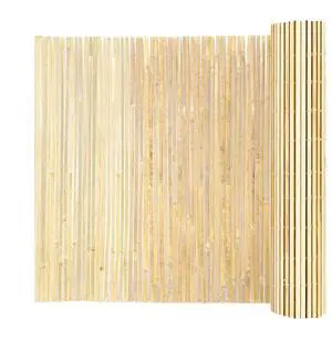 VEVOR Natural Bamboo Slat Screening Privacy Bamboo Slat Fence 6 ft H x 13 ft L