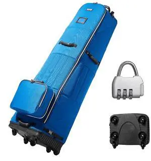 VEVOR Golf Club Travel Bag Golf Luggage Case Cover with Wheels 1200D Oxford