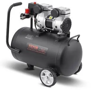 VEVOR  Air Compressor Compact Portable Oil Free Compressor 8 Gallon 90 PSI