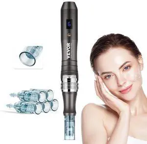 VEVOR Professional Microneedling Pen 6-Speed Electric Beauty Pen with 5 Needles