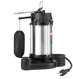 VEVOR Submersible Sewage Pump Water Pump 1HP 5770GPH 34 ft Lift for Basement