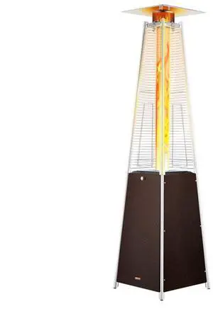 VEVOR  Propane Patio Heater 48000BTU Pyramid w/Wheels for Outdoor Patio Bronze