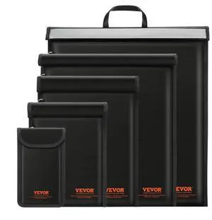 VEVOR Faraday Bag, 4 Pack Faraday Pouch Set for Laptop(16.9x15), Tablet(13x10.2), Phone(7.9x4.7) & Radio(10.6x7.9), Fireproof Signal Blocking Holder Faraday Pouch for Anti-Theft & Anti-Hacking