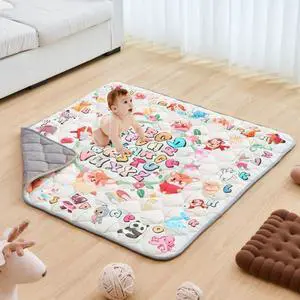 VEVOR 50"x50" Baby Play Mat Kids Crawling Floor Playmat Soft Thickened Mat