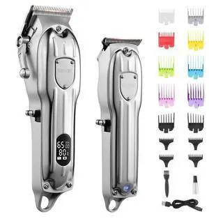 VEVOR Professional Hair Clipper for Men Cordless Barber Clipper and Trimmers Set