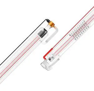 VEVOR  60W CO2 Laser Tube 49.2 in / 1250 mm Borosilicate Glass Laser Cutter Tube