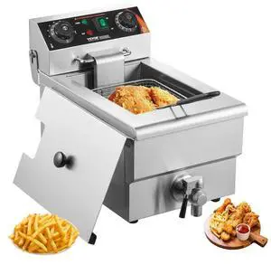 VEVOR Commercial Electric Deep Fryer Countertop Deep Fryer 1500W 11.6Qt / 11L
