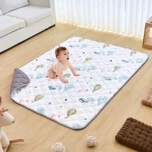 VEVOR  59"x79" Baby Play Mat Kids Crawling Soft Floor Playmat Infant Activity Mat