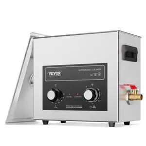 VEVOR 6L Ultrasonic Cleaner with Heater Timer & Basket, Professional Digital Sonic Cavitation Machine, 180W Cleaning Machine for Watch Instruments, Glasses, Coin, Metal Parts, Tool