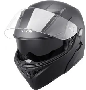 VEVOR Unmasked Motorcycle Helmet Motocross Helmet with Bluetooth Slot