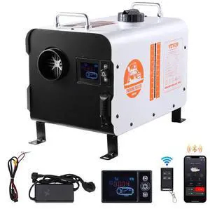 VEVOR Diesel Air Heater 12V/24V 8KW Bluetooth APP Remote Control for Outdoors