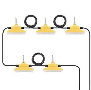 VEVOR 50FT Construction String Work Lights 75W 7500LM Connectable Waterproof