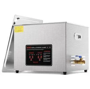VEVOR 15L Ultrasonic Cleaner with Heater Timer & Basket Digital Sonic Machine