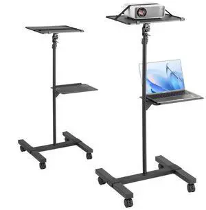 VEVOR  Projector Stand, Projector Floor Stand Adjustable Height from 22.8 to 57.3 in, DJ Equipment, Projector Mount with Tray, Ideal for Outdoor Movies, Home, Office, Stage and Studio, Max Load Capac