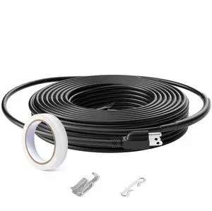 Self-Regulating Pipe Heating Cable 30FT 5W/FT Heat Tape for Pipes Roof