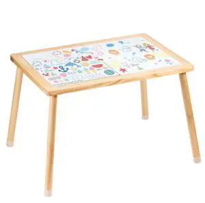 VEVOR Sensory Table for Toddlers, Kids Activity Table with Double-Sided Tabletop & Non-Slip Feet, Indoor/Outdoor Play Activity Table, Wooden Sensory Table for Drawing Studying, Ideal Gift for Boy Girl