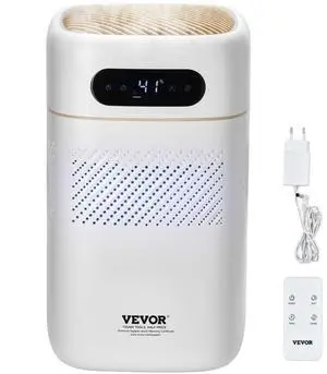 VEVOR Evaporative Humidifier for Whole House up to 215 sqft, 480 ml/h Smart Cool Moisture Humidifier and Air Purifier,3-Speeds & 1-12h Timer,Premium Filter Quiet Sleep Mode for Bedroom,5L(1.32G)