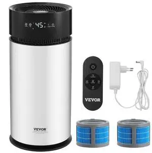 VEVOR Evaporative Humidifier for Whole House up to 270 sqft, 10L(2.64G) Large Smart Cool Moisture Humidifier and Air Purifier,3-Speeds & 1-14h Timer,Premium Filter Quiet Sleep Mode for Bedroom
