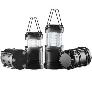 VEVOR LED Camping Lanterns Collapsible Battery Powered Camping Lights Set of 4