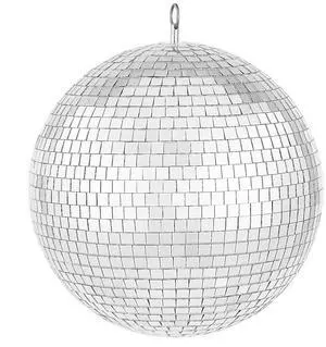 VEVOR Mirror Disco Ball 12 Inch Silver Party Disco Ball with Hanging Ring
