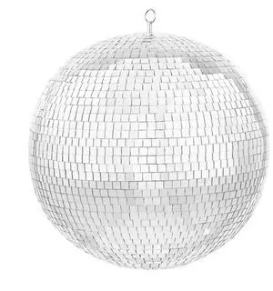 Mirror Disco Ball 20 In Silver Party Large Disco Ball with Hanging Ring