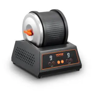 Rock Tumbler Machine 4 lbs Rock Polishing Kit 9 Speed 9-Day Timer Steel