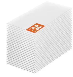 VEVOR 24 Pack Polycarbonate Greenhouse Panels, 2' X 4' X 0.16'' Roof Panels Sheets, Waterproof UV Protected Corrugated Plastic Roofing, Impact Resistance Clear Roofing Sheets for Greenhouse/Garden