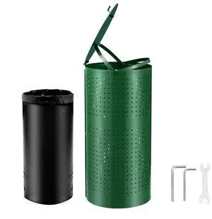 VEVOR Dog Poop Trash Can 11.5 Gallons Weather-Resistant Dog Waste Bin with Lid