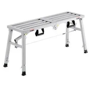 Work Platform Adjustable Height Portable Scaffolding Platform 400 lb Load