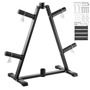 Weight Plate Rack Weight Plate Tree Home Gym Barbell Storage Stand 2 inch