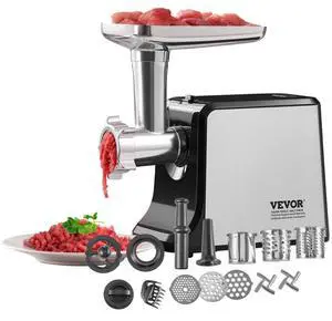 VEVOR Electric Meat Grinder 3 Lbs/Min Sausage Stuffer Maker for Home Kitchen