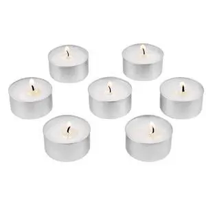 VEVOR 200 Pack Unscented Tea Lights Candles 6.5 Hours Long Burning Christmas
