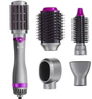 VEVOR VEVOR Hair Dryer Brush 5-in-1 Hot Hair Styler Upgraded Negative Ion for Curling