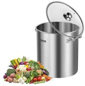 24QT Stainless Steel Stockpot Cooking Kitchen Sauce Pot with Lid Handle