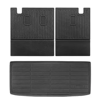VEVOR Truck Cargo Mat & Backrest Mat Custom Fit for Honda Pilot 2016-2022 & 2023-2024