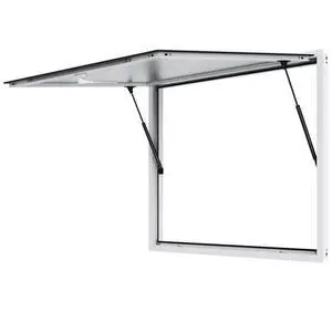 VEVOR Concession Window for Food Truck, 48"x36" Aluminum Alloy Food Truck Service Window, Up to 85 Degrees Stand Serving Window with Awning Door & Drag Hook,  for Food Trucks Concession Trailers