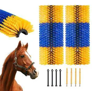 Livestock Scratching Brush 2Pcs Itch Relief Horse Scratcher Brush 17.1 in