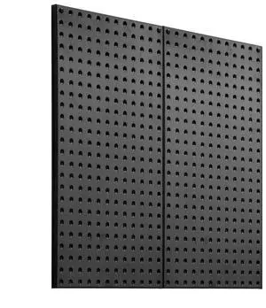 VEVOR Metal Pegboard Panels 2 Pcs 24" x 12" Wall Organizer for Garage Tool Storage