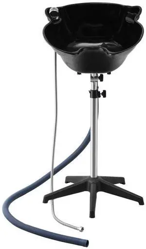 VEVOR Portable Shampoo Bowl with Shower Head Drain Hose Adjustable Height Salon Sink
