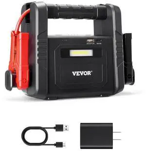 VEVOR Car Jump Starter 4000A Booster Jumper Box 88.8Wh Portable Lithium Battery Pack