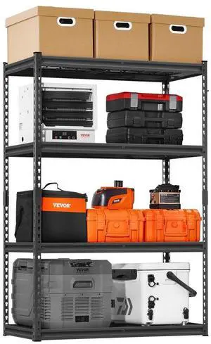 Storage Shelves 4 Tier Adjustable Heavy Duty Garage Shelving Units 2400 lbs