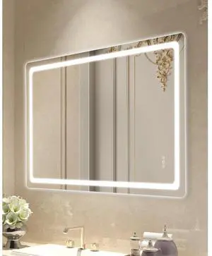 VEVOR LED Bathroom Mirror 3 Colors Anti-fog Wall Mounted Vanity Mirror 36 x 60 in
