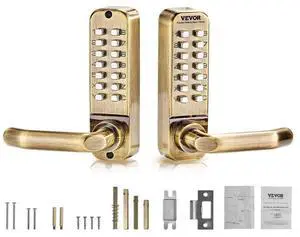 VEVOR Mechanical Keyless Entry Door Lock 14 Key Mechanical Door Lock for Outdoor Fence