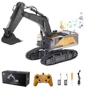 VEVOR Remote Control Excavator Toy 22 Channel 1:14 Scale RC Excavator Digger for Kids