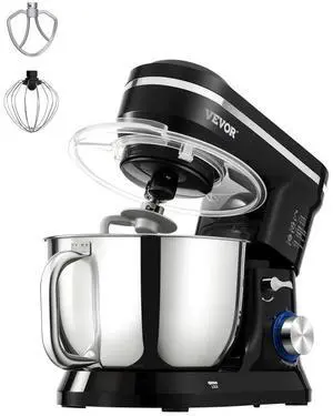 VEVOR Stand Mixer 5.1 QT Electric Dough Mixer 380W 10 + P Speeds Kitchen Food Beater