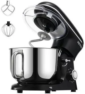 Stand Mixer 6 QT Electric Dough Mixer 660W 6 + P Speeds Kitchen Food Beater