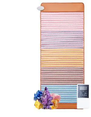 VEVOR  Far Infrared Heating Pad 5 Natural Crystal Gemstone Mat with Negative Ions