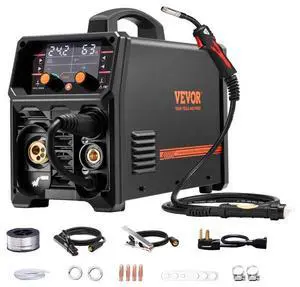 VEVOR Pro MIG Welder 250A Pluse Mig Welding Machine 5-in-1 Synergic Welder Machine